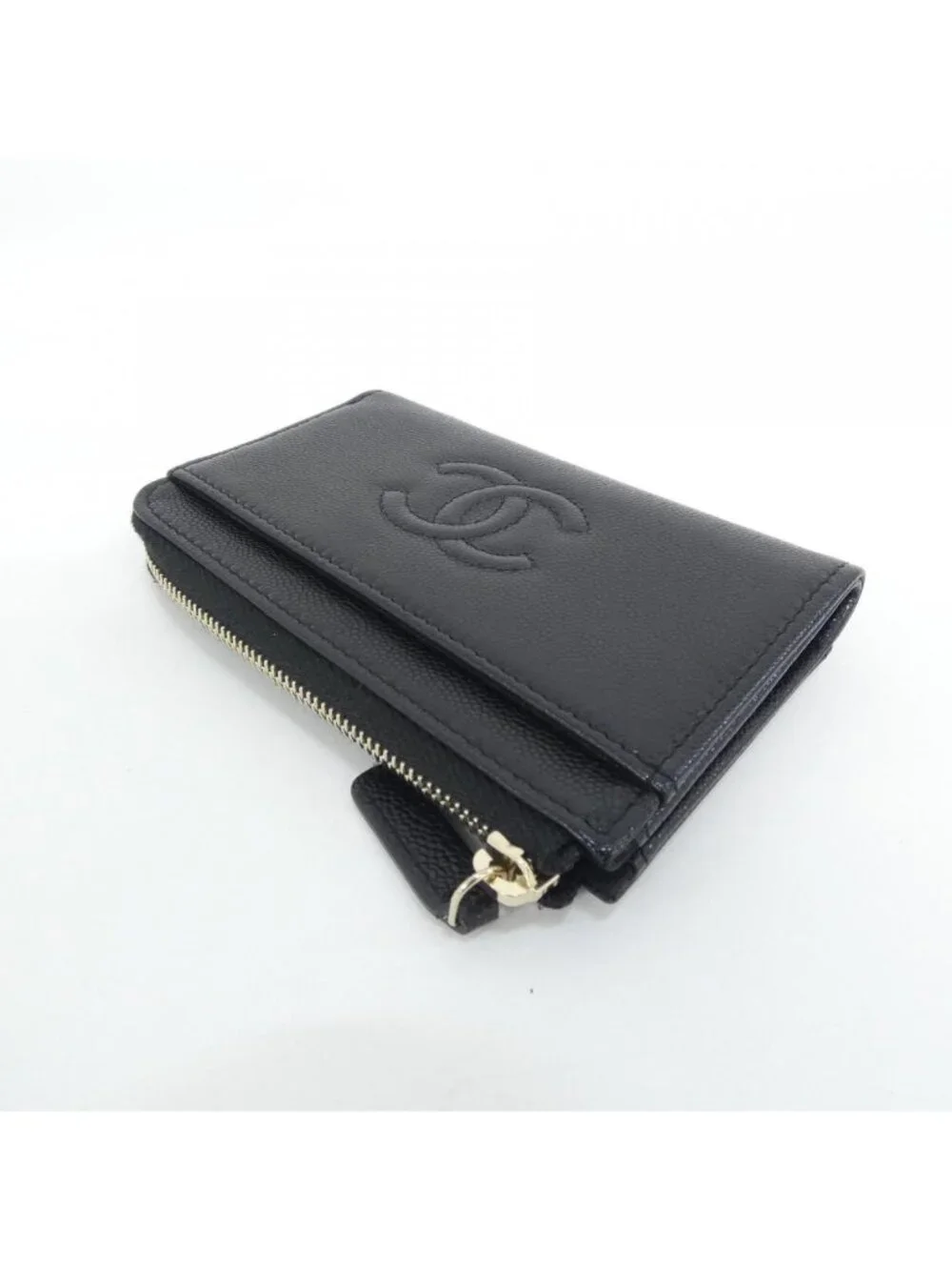 Chanel Card Case Card Holders Black